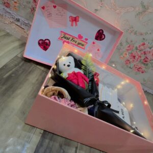 "Just For You": An Illuminated, Handmade Surprise Box