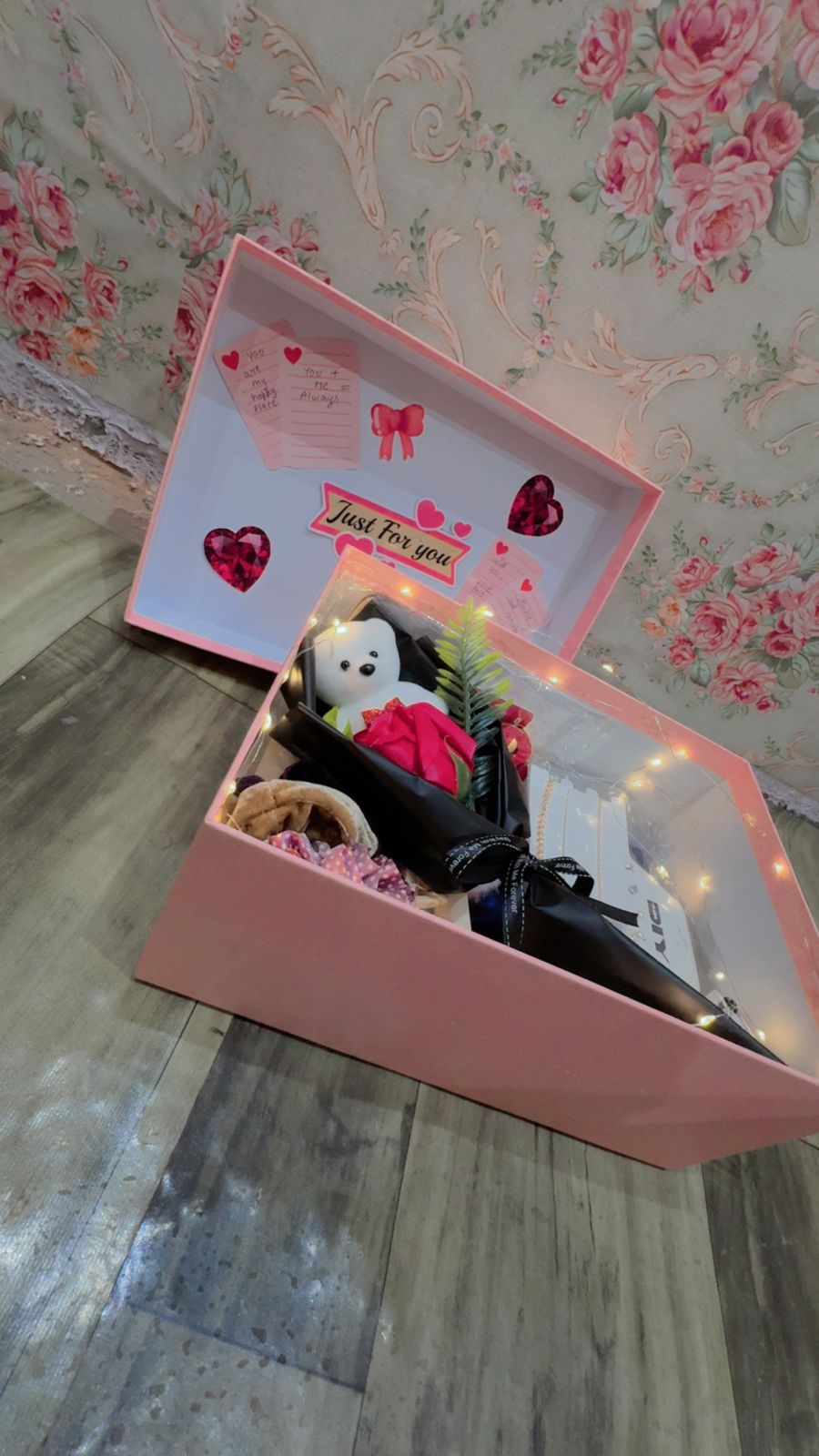 "Just For You": An Illuminated, Handmade Surprise Box